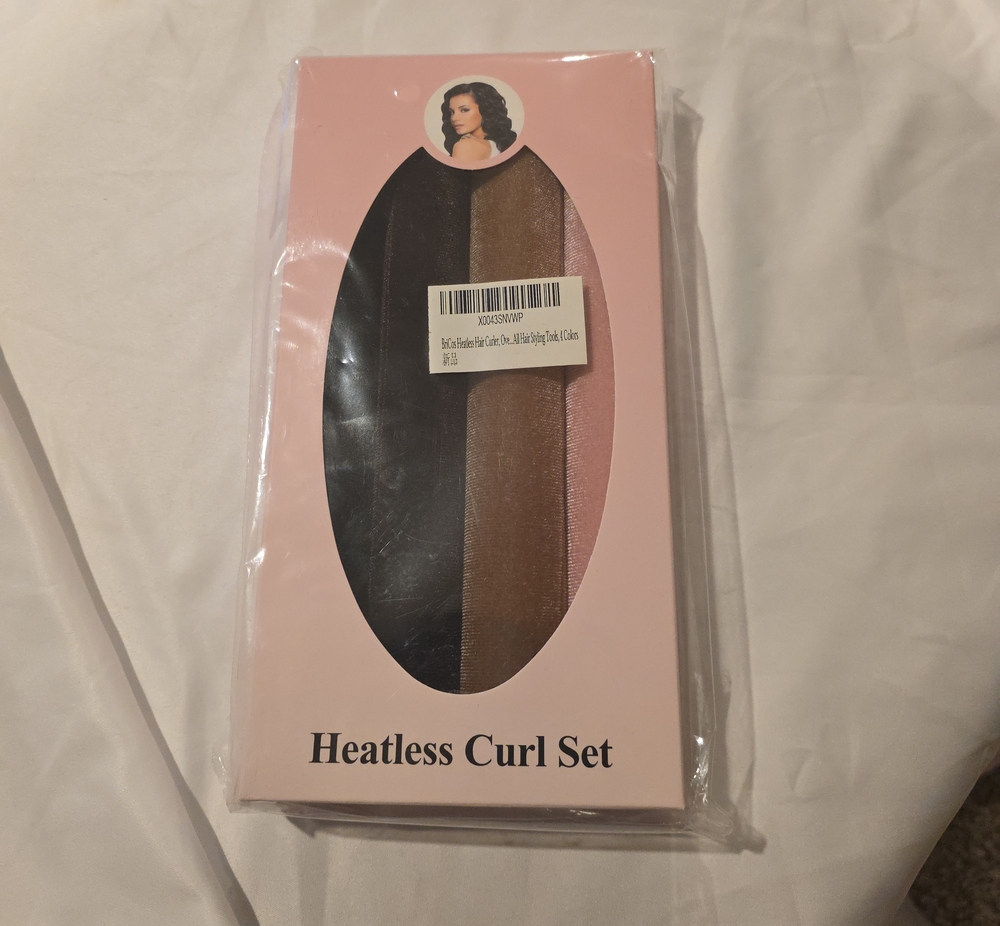 Heatless Curl Set - Pink with Black & Brown Inserts